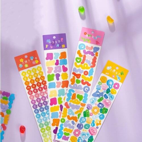 Ins Korean Plaid Ribbon Bow Stickers Creative Laser Heart Star Chasing Sticker Scrapbook Bottom Collage DIY Card Stationery 2PCS