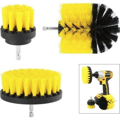 3 Pcs Power Scrubber Brush Set For Bathroom Drill Scrubber Brush For Cleaning Cordless Drill Attachment Kit Power Scrub Brush