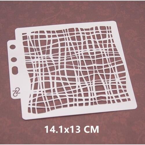 Irregular Lines Layering Stencils Wall Painting Embossing DIY Scrapbooking Album Crafts Drawing Board Decor Stamping Template