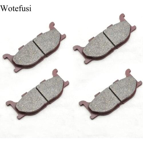 Wotefusi 4 Pcs Motorcycle Front Brake Pads For Yamaha XJR400 95-99 XP500 04-07 05 06 [SC02]
