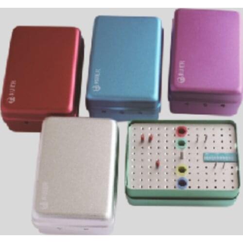 Dental B006c 120 Holes Autoclavable Box with 4 Holes Ruler