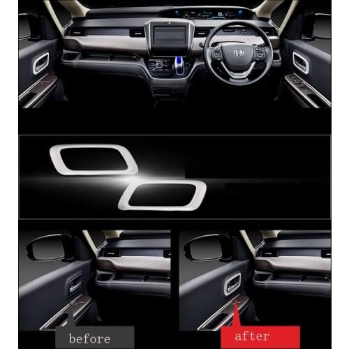 SUS304 Stainless Steel Inner Door Handle Cover Trim car styling protector Accessories Sticker For Honda Freed GB5/6/7/8 2016