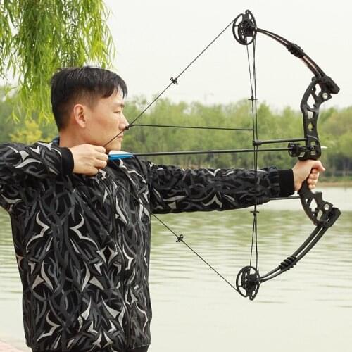 Outdoor Sports Shooting Game Hunting Shooting 30-60 Pounds Adjustable Bow Hunting Compound Pulley Bow And Arrow Set