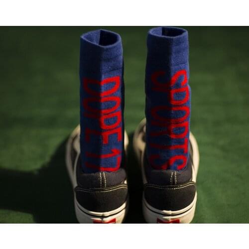 High Quality European and American Street hip hop Socks For Men Ulzzang Fashion Harajuku skateboard socks Cotton Letter COOL