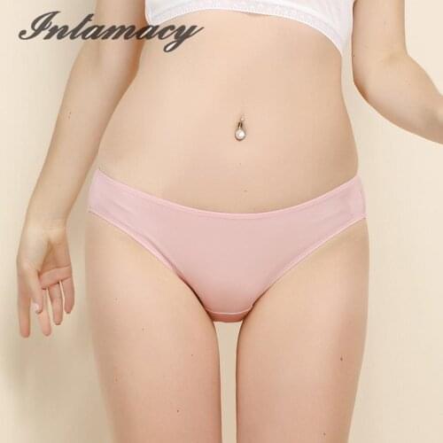 Ladies 100% real Silk Underwear Seamless Knitted Silk Waist 42 Needles Superfine Double Briefs