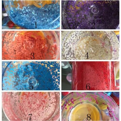 8 Color Matte Solvent Resistant Acrylic Rhombus Nail Glitter Sequins Set For Nail Art Tips Decoration Supplies Nail Polish Soap