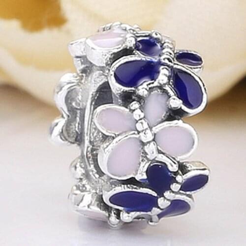 Original Mix Enamel Butterfly Arrangement Spacer Beads Fit 925 Sterling Silver Bead Charm Bracelet Bangle Diy Jewelry