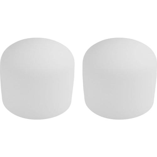 2 Pcs 8 Inch 432Hz Singing Bowl Note Chakra Frosted Quartz Crystal Meditation with Rubber Ring, G Throat & A Third-Eye