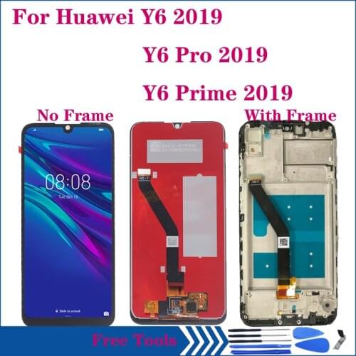 For Huawei Y6 2019 LCD display Touch Screen Digitizer Assembly for Y6 Prime 2019 Y6 Pro 2019 MRD-LX1f LX1 LX2 LCD epair parts