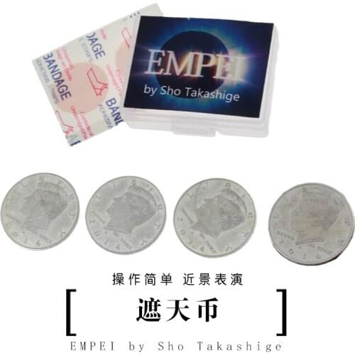 EMPEI by Sho Takashige Close up Magic Tricks Illusions Gimmick Prediction Coin Magic Props 3 Fly Coin Stage Magia Fun Magician