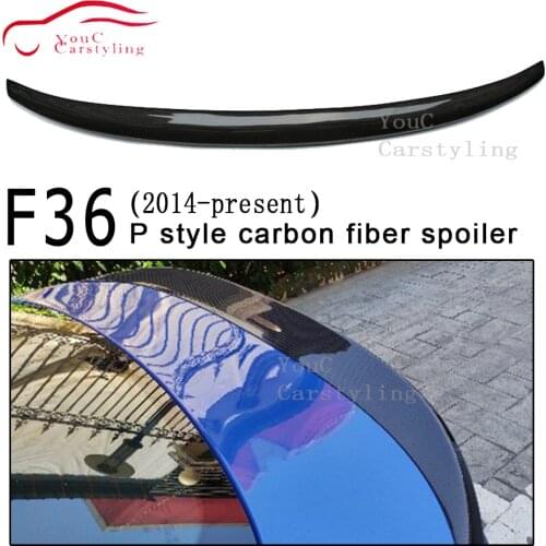 F36 M-performance Style Carbon Fiber Rear Spoiler for BMW 4 Series F36 4-door Sedan Saloon 428i 430i 435i rear trunk boot Lip
