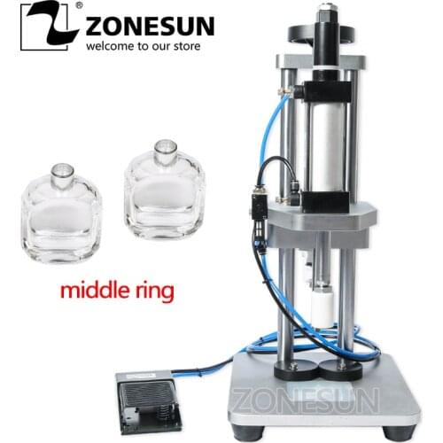ZONESUN Perfume Glass Bottle Capping Machine Perfume Crimping Machine Perfume Collar Pressing Machine