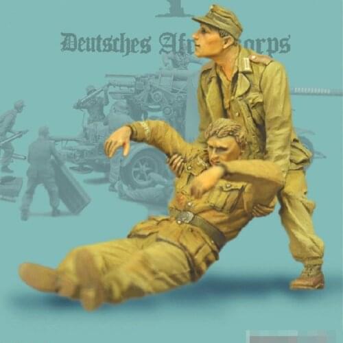 1/35 Resin Model figure GK Soldier Rescue injured soldiers Military theme of WWII Unassembled and unpainted kit