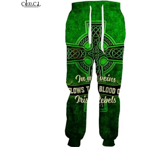 CLOOCL Newest Popular Irish St.Patricks Day Sweatpant 3D Print Trousers Men Women Harajuku Streetwear Casual Pant Drop Shipping