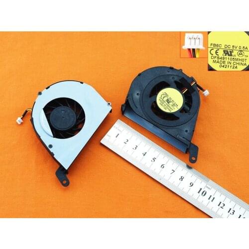 New Original Laptop Cooling Fan For Toshiba L750 DFS491105MH0T FB6C version 2 PN: DFS491105MH0T Notebook Cooler Fans