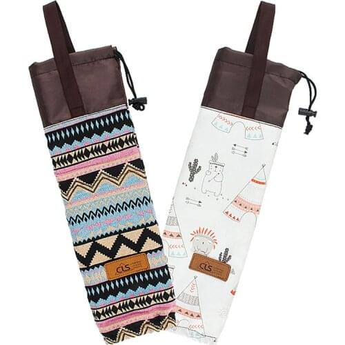 Disposable Cup Storage Bag National Wind Waterproof Environmental Protection Hanging Bag Kitchen Camping Storage Bag