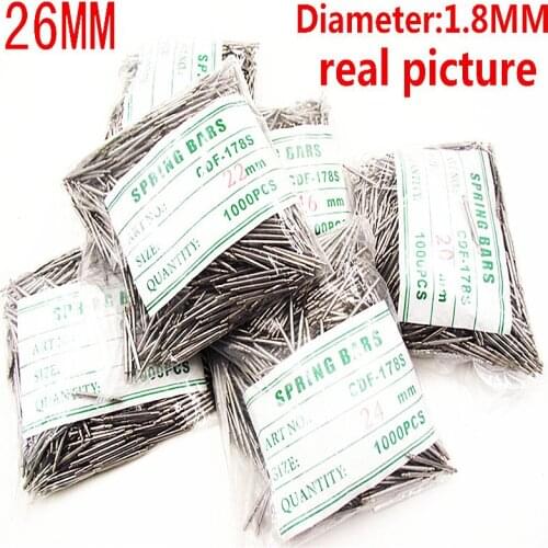 Wholesale 1000PCS / bag High quality watch repair tools & kits 26MM spring bar watch repair parts diameter 1.8MM - BS901