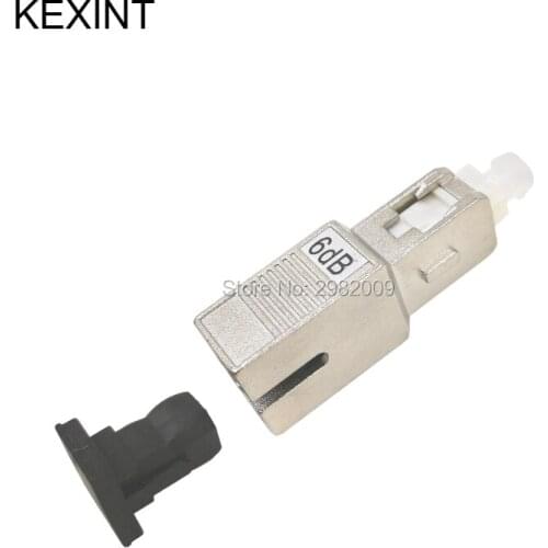 Wholesale Fiber attenuator optic sc/upc female-male 6db /10Pieces