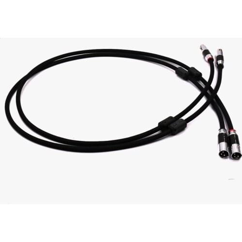 A Pair 1M G5 Silver Plated XLR Balance Audio Cable With Noise Reduce Ring XLR Cable