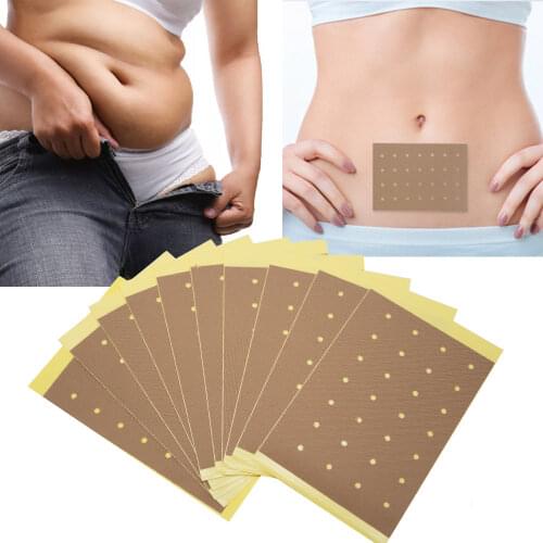10pcs Herbal Patch Navel Slimming Patch Effective Burn Fat Slim Wonder Anti-Obesity Natural Slim Plaster Weight Loss Products