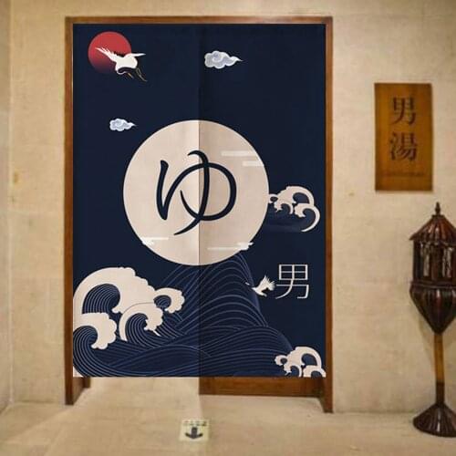 Hanging Half Curtain Japanese-style Door Curtains Decorative Doorway Short Divider Public Bathroom Living Room Decor