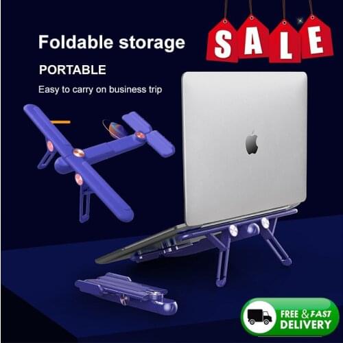 Portable Laptop Stand Foldable Support Base Notebook Stand For Macbook Pro Lapdesk PC Computer Laptop Holder Cooling Pad Riser