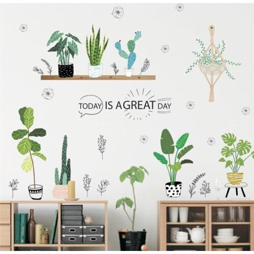 Garden green grass plant wall decals home decor living room kids rooms shop decorations pvc wall stickers diy mural art