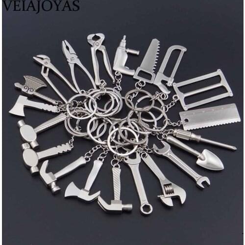 10pcs/lot New Fashion Mini Creative Wrench Spanner Key Chains Car Tool Alloy Key Ring Charms Keychain Jewelry Gifts Cute Jewelry