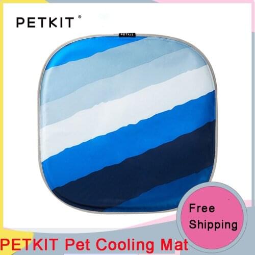 2020 PETKIT Cooling Cushion Pet Summer Mat Dog Beds Mats Blue Pet Ice Gel Ice Pad Cool Cold Silk Cooler Cushion Puppy Cat Bed