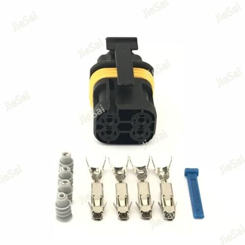 4 Pin Female Automotive Connector Wire Harness Waterproof Connector