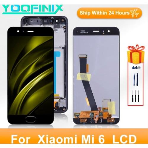 5.15" Original For Xiaomi Mi 6 Display LCD Touch Screen Digitizer Display Replacement Parts For MI 6 LCD MCE16