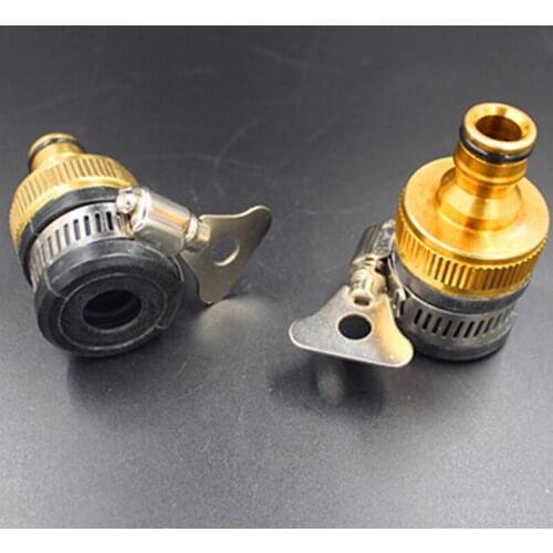 5pcs/Bag Faucet Connector Copper Faucet Connector Irrigation Fittings Water Pipe Head Round Tap Connectors Lawn Irrigation