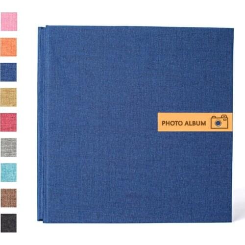 16 inch 40 large family handmade linen photo album window sticker film studio photo album diy handmade photo collection