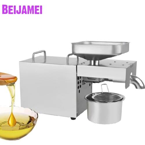 BEIJAMEI New Arrival Rapeseed oil press machine electric peanut oil making machine vegetable seeds oil extraction for home