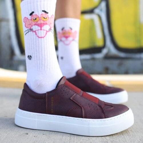 Chekich Womens & Mens Shoes Claret Red Color Non Leather Elastic Band Closure Summer and Fall Season Casual Sport Unisex Vulcanized Material Air Breathable Odorless Sneakers Comfortable Slip On Fashion CH033 Women V2