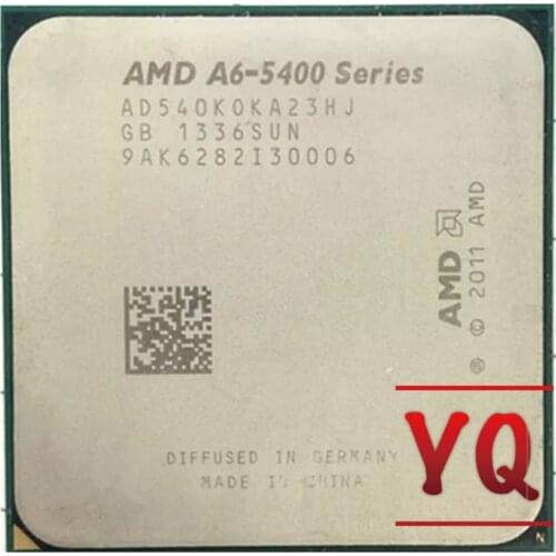 AMD A6-Series A6 5400 A6 5400B 540B 3.6 GHz dual-core CPU Processor AD540BOKA23HJ / AD540KOKA23HJ Socket FM2