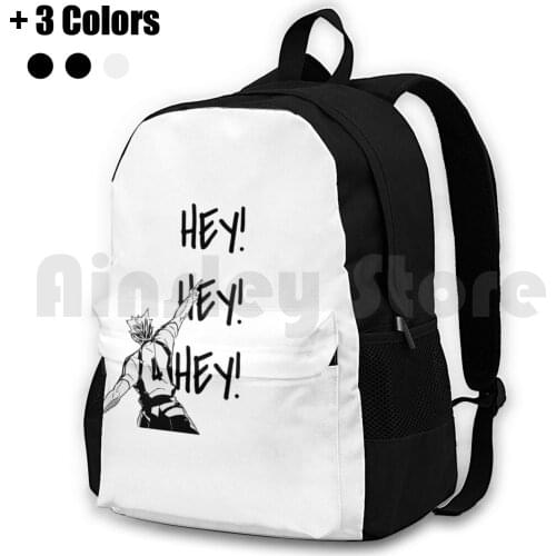 Haikyuu! , Bokuto , FukudoraniS Ace , Hey Hey Hey Outdoor Hiking Backpack Riding Climbing Sports Bag Haikyuu Fukudorani