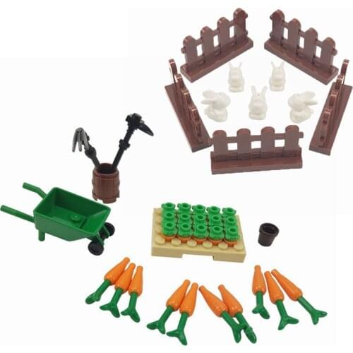 Locking MOC Country Lifestyle Farming Building Blocks Toys for Children Compatible with Locking Animal DIY Parts Gifts for Kids