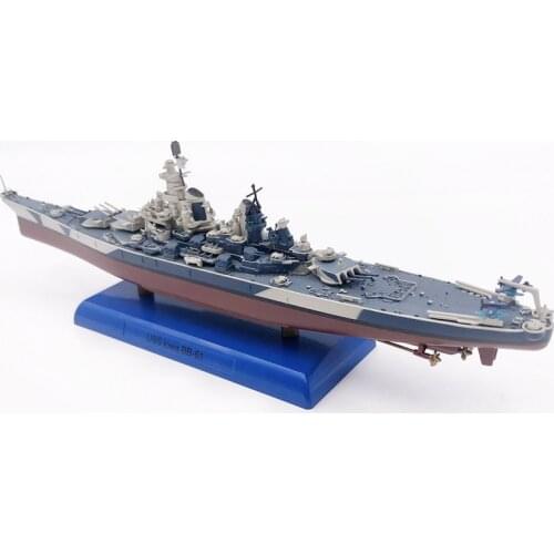 World of Warships 1/1000 Battleship USS Iowa BB-61 Finished Model Alloy Hull Military Ornaments Static Ship Model Collection