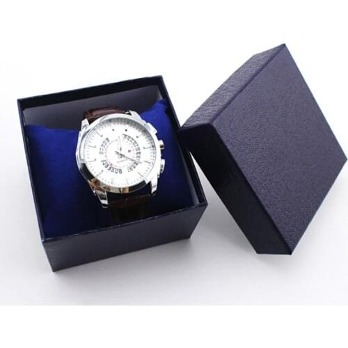 Leather Watch Box Black Mens Watch Storage Boxes Case Jewelry Women Gift Case Fashion Display Jewelry Gift Holder