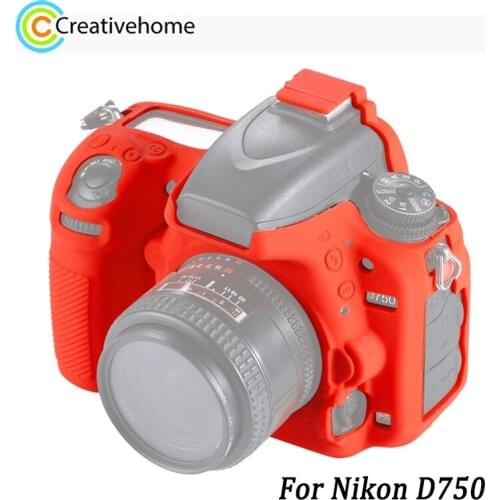 PULUZ For Nikon D750 Rubber Case Cover Soft Silicone Protective Case for Nikon D750 Camera Body Housing Shell