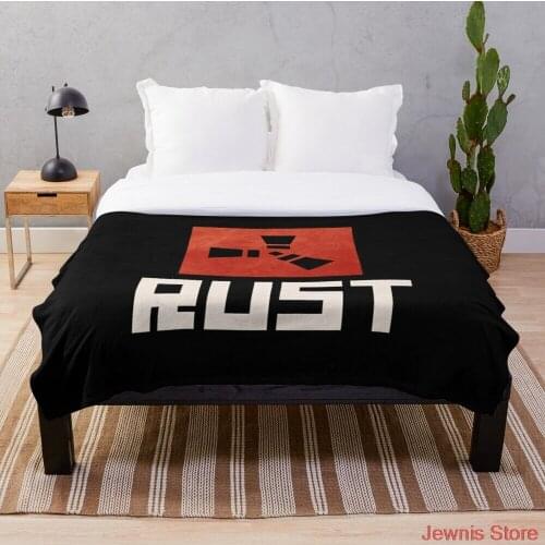 Rust Throw Blanket Super Soft Blanket Sublimation Covered Blanket Bedding Flannel for Children Adult Bedrooms Decor