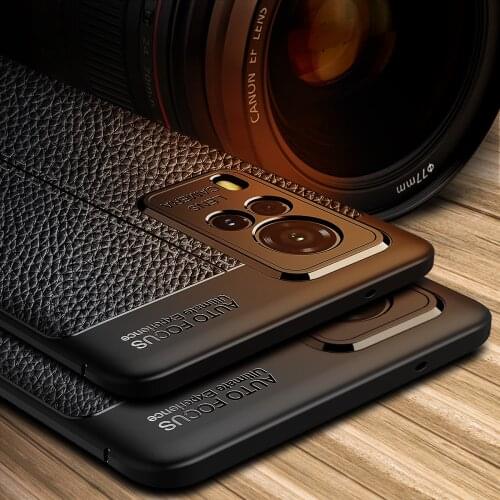 Luxury Litchi Grain Soft TPU Silicone Shockproof Case For VIVO X60 Pro Plus 5G Lens Protection Back Cover Coque Fundas