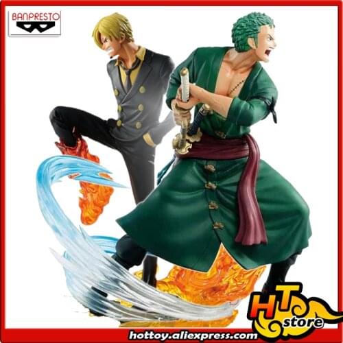 SALE0a 100% Original Banpresto LOG FILE SELECTION FIGHT vol.1 Collection Figure - Zoro Sanji From "ONE PIECE"