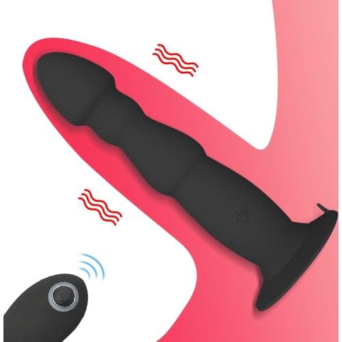 Silicone Anal Vibrator Dildo Butt Plug Wireless Remote Control 10 Speeds Male Prostate Massager Adult Sex Toys for Men Sex Shop