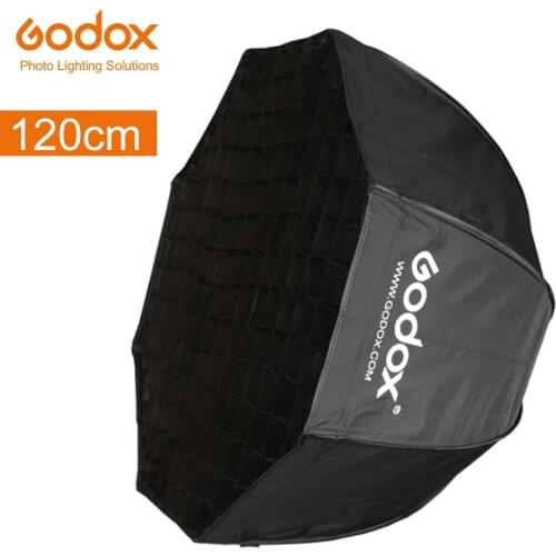 Godox Portable 120cm 47" Octagon Umbrella Softbox with Honeycomb Grid Photo Reflector Honeycomb Softbox for Flash Speedlight