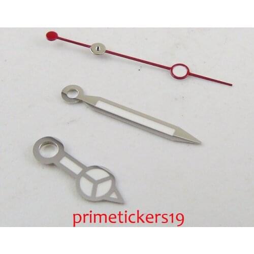 High quality PARNIS luminous watch hands silver color fit NH35 automatic movement