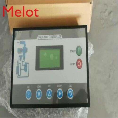 Screw air compressor parts MAM 880 PLC controller panel with wiring diagram