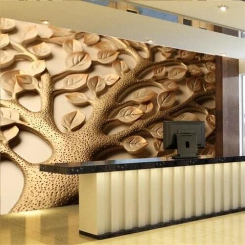 Wellyu Custom Wallpaper 3D Make Money Tree Living Room wallpaper обои papel de parede Backdrop Decorative Painting 3d wallpaper