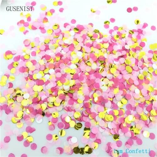 1cm 10g/bag Neon Love Small Round Baby Shower Paper Confetti Birthday Party Wedding Table Decoration Pinata Balloon Fillers